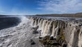 view of the majestic Selfoss Waterfall in northeastern Iceland Royalty Free Stock Photo