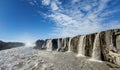 view of the majestic Selfoss Waterfall in northeastern Iceland Royalty Free Stock Photo
