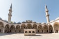 View of the majestic Suleiman Mosque patio, Istanbul, Turkey.