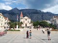 View of the Makarska Riviera city