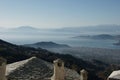 View from Makrinitsa, a small village in Volos,Greece