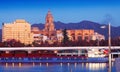 View of Malaga from Port Royalty Free Stock Photo