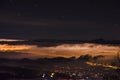 The view of Malang, Indonesia from the top of the hill