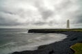 view of the Malarrif Lighthouse on the Snaefellsnes Peninsula in western Icleand Royalty Free Stock Photo