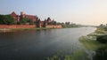 View of the Malbork Castle from the other side of the river Nogat
