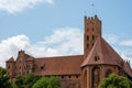 Malbork, Poland - 19 July , 2021 - view of malbork castle with red brick in Poland Royalty Free Stock Photo