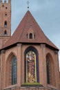 Malbork, Poland - 19 July , 2021 - view of malbork castle with red brick in Poland Royalty Free Stock Photo