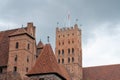 Malbork, Poland - 19 July , 2021 - view of malbork castle with red brick in Poland Royalty Free Stock Photo