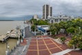 View of Malecon 2000 waterfront promenade - Guayaquil, Ecuador