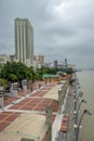 View of Malecon 2000 waterfront promenade - Guayaquil, Ecuador