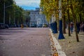 View of The Mall leads to Buckingham Palace in London, UK Royalty Free Stock Photo