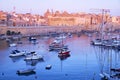 View on Malta bay between Kalkara and Birgu at early morning Royalty Free Stock Photo