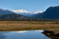 Mamquam Mountain from the Squamish Estuary Royalty Free Stock Photo