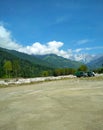 View from Manali Helipad Kanchni Koot Himachal Pradesh India