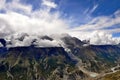View of the Manang village, Annapurna Circuit Trek, Nepal, Asia.
