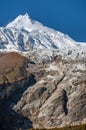 View at Manaslu peak in Nepal Royalty Free Stock Photo