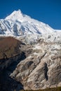 View at Manaslu peak in Nepal Royalty Free Stock Photo