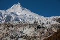 View at Manaslu peak in Nepal Royalty Free Stock Photo