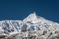 View at Manaslu peak in Nepal Royalty Free Stock Photo