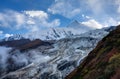 View at Manaslu peak in Nepal Royalty Free Stock Photo