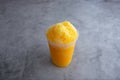 mango raspado drink Royalty Free Stock Photo