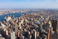 View of Manhattan as seen from the Empire State Building Royalty Free Stock Photo