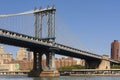 View of Manhattan Bridge and Brooklyn, NYC