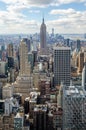 View of Manhattan with Empire State Building, New York City, USA Royalty Free Stock Photo