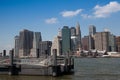 View of Manhattan from ferry harbor