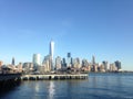 View of Manhattan from J. Owen Grundy Park. Royalty Free Stock Photo