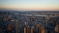 View of Manhattan from the One World Observatory Royalty Free Stock Photo