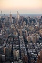 View of Manhattan from the One World Observatory Royalty Free Stock Photo