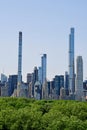 View of Manhattan from roof, Metropolitan Museum of Art, New York, USA Royalty Free Stock Photo