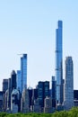 View of Manhattan from roof, Metropolitan Museum of Art, New York, USA Royalty Free Stock Photo