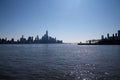 View of Manhattan skyline from New Jersey Royalty Free Stock Photo