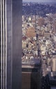 View of Manhattan from the Twin Towers of the World Trade Centre Royalty Free Stock Photo