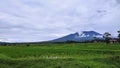 View Marapi Mountain from Tanah Datar Royalty Free Stock Photo