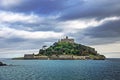 Saint Michael`s Mount at high tide Royalty Free Stock Photo