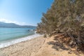 Marcello beach - Cyclades island - Aegean sea - Paroikia Pariki Royalty Free Stock Photo