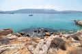 Marcello beach - Cyclades island - Aegean sea - Paroikia Parikia Paros - Greece Royalty Free Stock Photo