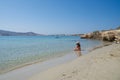 Marcello beach - Cyclades island - Paroikia Parikia Paros - Greece Royalty Free Stock Photo