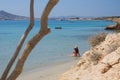 Marcello beach - Cyclades island - Paroikia Parikia Paros - Greece Royalty Free Stock Photo