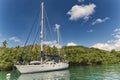 Marigot bay - Caribbean sea - Saint Lucia tropical island Royalty Free Stock Photo
