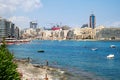 View of the Marina Bay, Portomaso tower in St. Julians city. Malta island