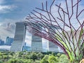 View of Marina Bay Sands Singapore as seen from Gardens by the Bay