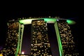 view of Marina Bay Sands in Singapore. Royalty Free Stock Photo