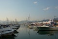 View of Marina D`Arechi, port village in Salerno, Italy