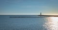 View of the marina exit of Agde, France Royalty Free Stock Photo