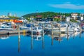 View of a marina in Kuopio, Finland.