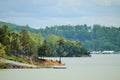 View of marina near lake